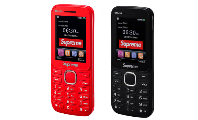Supreme BLU Burner Phoneシュプリーム携帯電話 赤 - スマートフォン本体