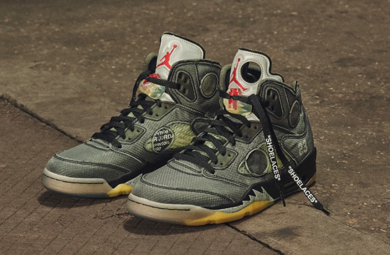 Jordan】オフ・ホワイト × ナイキ エアジョーダン 5 発売（Off White  