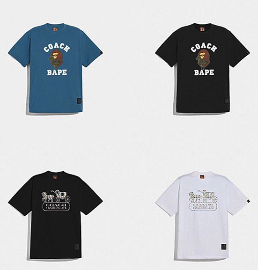 美品 アベイシングエイプ × コーチ コラボ Tシャツ M 総柄 コーチとア ベイシング エイプ®のコラボコレクション第2弾、Kōki