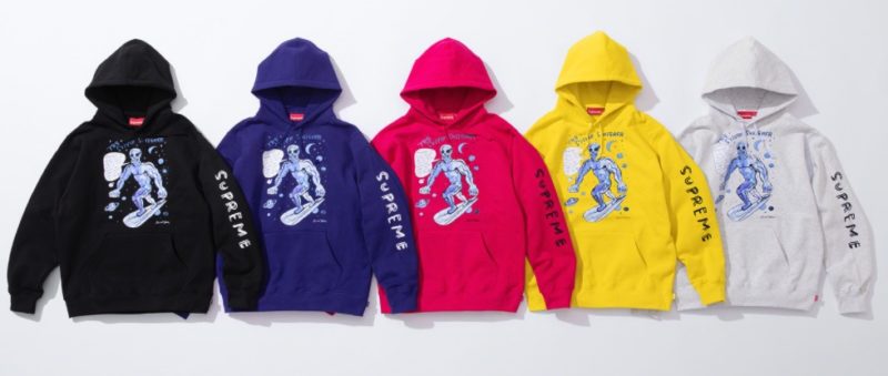SUPREME x ダニエルジョンストン★アートフーディ シュプリームが故ダニエル・ジョンストンとの最新コラボアイテム