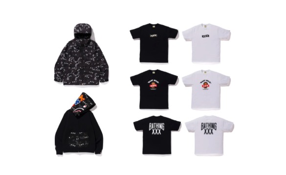 BAPE X GOD SELECTION XXX NYC LOGO TEE