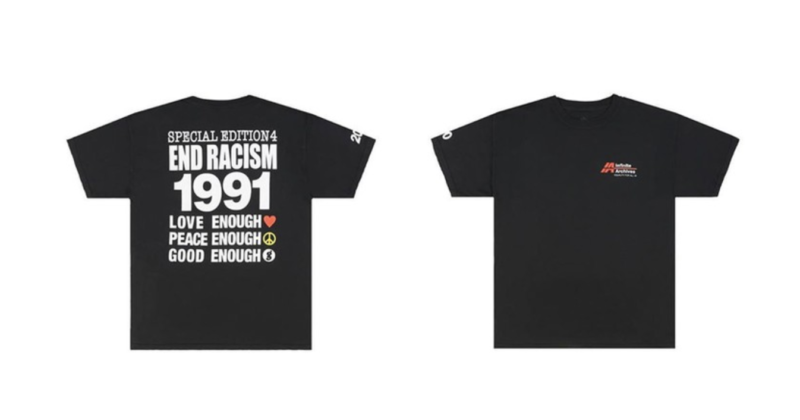 48時間限定！藤原ヒロシ × Infinite Archives END RACISM Tシャツ 2020 ...