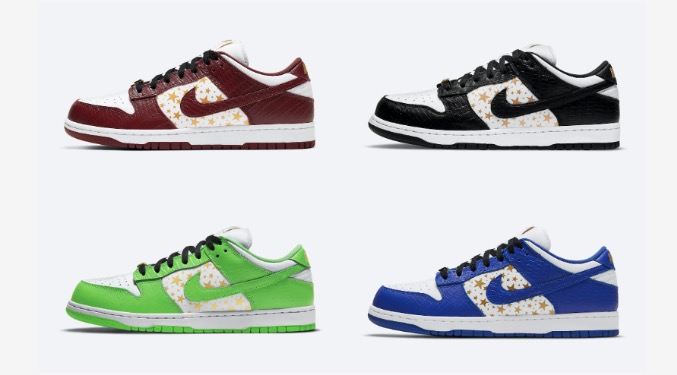 Supreme × Nike SB Dunk Low Stars Collection 2021年3月6日(土)発売 ...