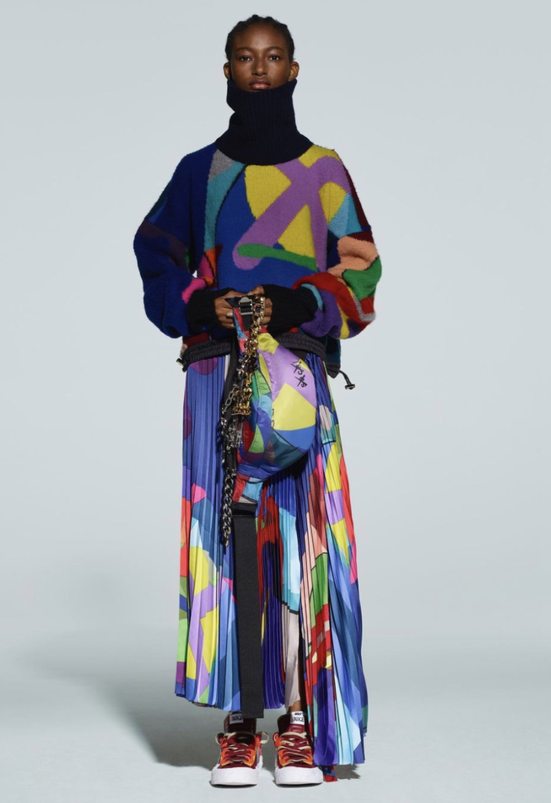定価74800円 sacai×kaws オープンカラーシャツ