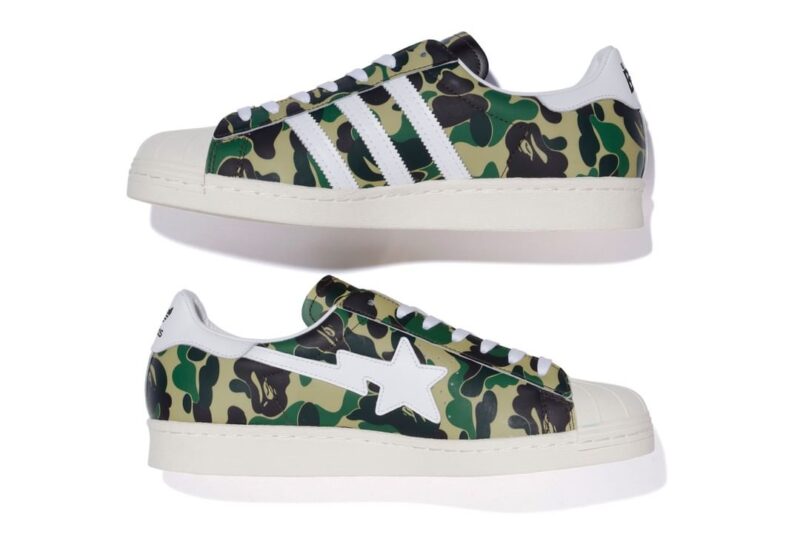 BAPE × ADIDAS SUPERSTAR 80'S GREEN CAMO