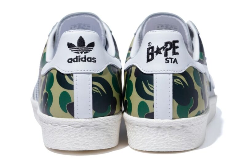 BAPE × ADIDAS SUPERSTAR 80'S GREEN CAMO