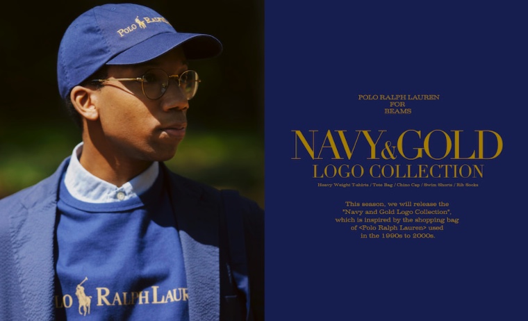 BEAMS × POLO RALPH LAUREN 別注 『Navy and Gold Logo Collection