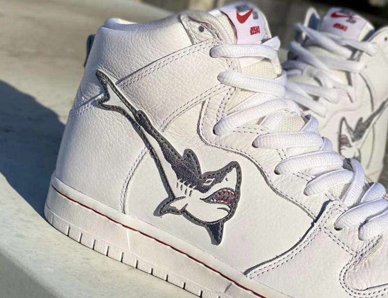 OSKi × Nike SB Dunk High “White Shark”（DC8908-105）発売 - 流行