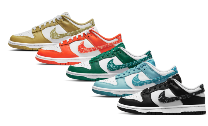 25.5 Nike WMNS Dunk Low Paisley Pack
