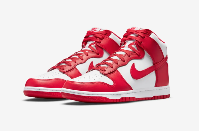 Dunk High Championship White and Red