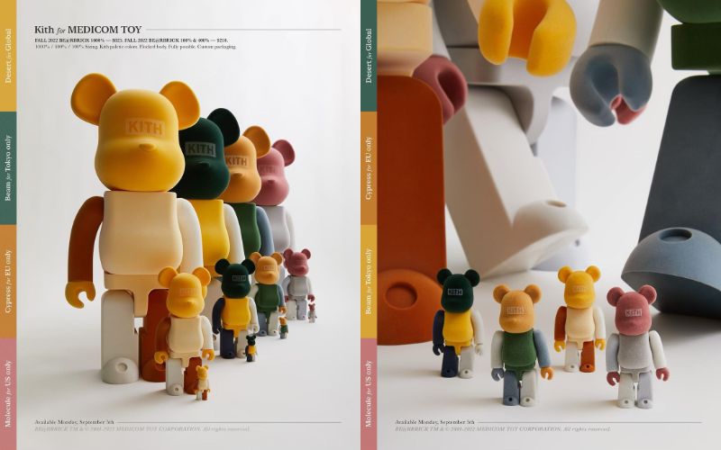 Kith × BE@RBRICK 100% & 400%set and 1000% 発売 - 流行ストリート ...