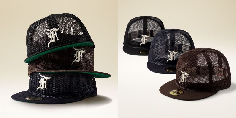 Fear of God Essentials × New Era 59FIFTY Full Mesh Collection 発売 