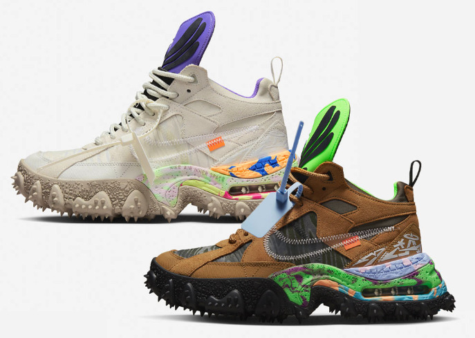 Off-White × Nike Air Terra Forma（DQ1615-100 / DQ1615-700）発売  
