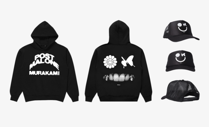 村上隆　POST MALONE ラッキーボックス パーカー 黒　XLサイズ 村上隆 × Post Malone “Twelve Carat Toothache” Collection 発売