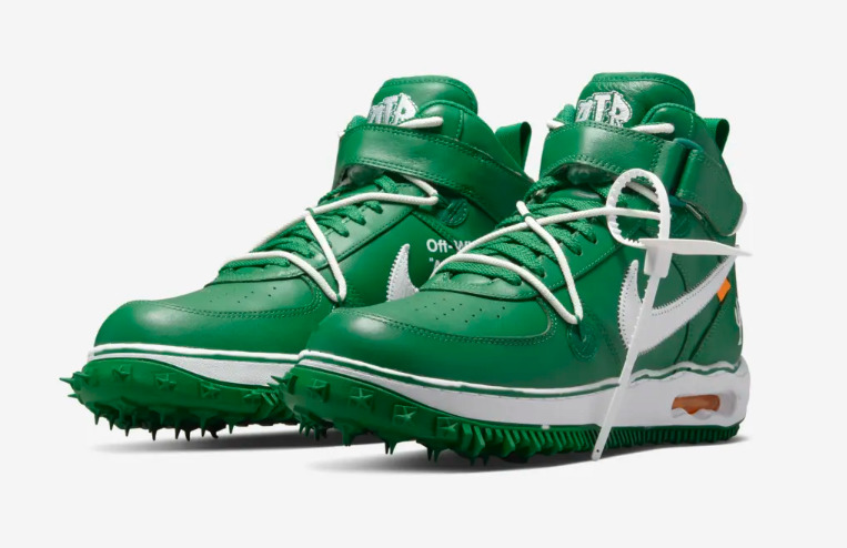 2023 4 28 Off White Nike Air Force 1 Mid Pine Green