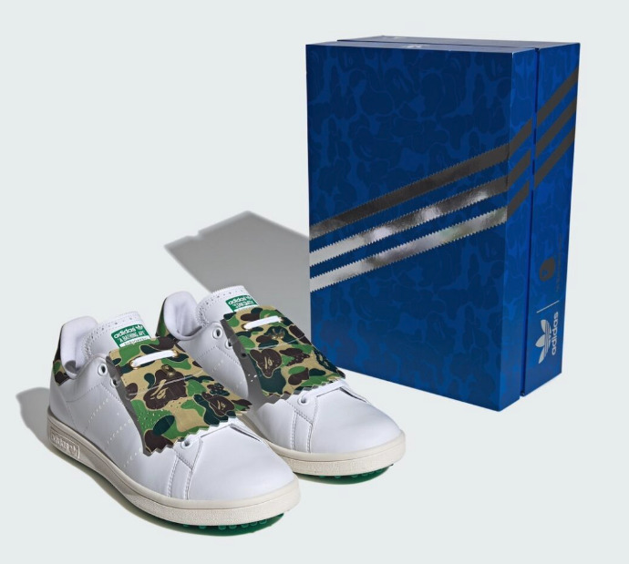 年月日｜BAPE × adidas Stan Smith GolfIG発売   流行
